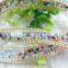 2015 newest ab color colorful crystal bead chain trim with glue for garments/shoes