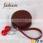 CR Factory OEM support new trendy earphone bag lovely pink color round shape silicone coin purse