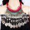 Indian Designer Tribal Fusion Afghani Old Coin NECKLACE - Vintage Festival Jewelry - Afghan Tribal Necklace
