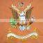 custom fashion blue eagle embroidery flag for sale