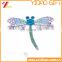 2016 Latest Butterfly Brooch Christmas Gifts/ Crystal Brooches For Women In Rhinestone Gold And Silver Plated Brooch Pins