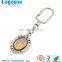 Professional engraved logo metal keychain custom spinning keychain
