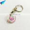 Soft Enamel With Epoxy Metal Keychain Custom Rounded Metal Keychain
