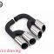Km for Cayenne S style 958 2011-2014 exhaust tip exhaust pipes muffler tips tail pipe black titanium