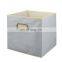 Nonwoven Foldable fabric Underwear drawer organizer Storage Bins Cubes Containers Baskets With A Plastic Handle for Home