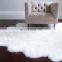 Factory supply Big animal fur pure White Sheepskin Faux Fur Floor Rug For Chair