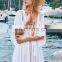 New Beach Cover Up White Lace cotton Swimsuit cover up Summer Crochet Beachwear Bathing suit cover ups Beach Dress
