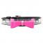 Best quality 4 colors available velvet rhinestone dog collar factory