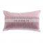 Luxury Modern 100%Polyester Velvet Pillow Cushion with Fringe Tassels for home deco