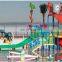 Fun game swimming pool slide,water park slide for water playground,aquatic product