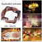 LED Copper string light 200 light 20m UK adapter with inline switch