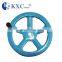 China cast iron pulley large diameter dished hand wheel for CNC machine in UK