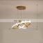 Living room chandelier modern minimalist creative led duplex building ring Nordic bedroom dining room lamps