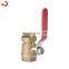 small brass end ball valves with low price  china for water