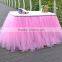 Wedding Prop Birthday Prom Party Baby Shower Bow Table Skirts Tutu Tulle Decorations SD103