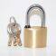 Lianyi factory cheap sale good quality solid brass body anti cut safety 60mm brass padlock with computer key