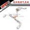 Stainless Steel Pipes for Volkswagen Scirocco R srt exhaust cat back with quad double tip