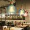 Modern colorful glass pendant light E27 simple led hanging lamp  for dinning bar restaurant deco lighting fixture