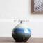 cheap china porcelain handmade ceramic blue color flower vase for home decor
