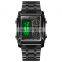Luxury Skmei 1868 Stainless Steel Analog Digital Multifunction Stainless Steel Leather Casual Men Watches