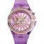 Skmei brand designer watches 1536 wrist watch women transparent watch strap creative rotating flower dial