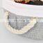 art baby cloth basket storage decorations office supplies gifts organizer with two cotton rope handles