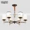 HUAYI Special Design Transparent Glass Lampshade More Light Bulb Multipurpose Indoor Hotel Lobby Modern Chandelier
