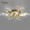 Unique Style Magnificent Decoration Aluminum Black Gold Indoor Bedroom LED Modern Ceiling Lamp