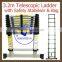 TELESCOPIC 3.2m ALUMINIUM DIY FOLDABLE EXTENDABLE BULIDERS MULTI PURPOSE LADDER