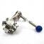 SS 304 Sanitary Tri Clamp Butterfly Valve with Pull Handle