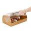 Bamboo Bread Box Acrylic Cover Kitchen Household Goods Organizer Storage Box Pantry Organizer Kitchen & Tabletop