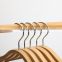 Manufacturer wholesale high quality custom retail shops display bamboo wood hangers suit for clothes store shops