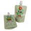 High Barrier Customized Print Juice Dirnk Spout Bag Plastic Stand up Pouch With Cap For Beverage
