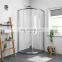 High quality aluminum flat open shower room with tempered glass