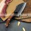Forged Hammer Pattern Viking Stainless Steel Meat Cleaver Butcher Knife kitchen vegetable knife set with sheath