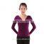 9422 Long sleeve Dance Tops, Ballet Wrap Top, Dance Top