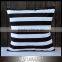 Personalized Black Ticking Pillow Cover