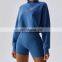 Quarter Zipper Loose Pullovers Women Factory Sales High Neck Soft Sweatshirt Hoodies