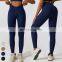 Running Wear Quick Dry Sport Legging Custom Gym Fitness Tights Women Cross Waistband Pants Butt Lift High Waist Yoga Leggings