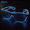 Glow in Dark Party AAA Battery Wire/Wirelss Light up EL Glasses