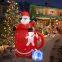 Inflatable snow globe with Inflatable santa claus – Perfect for Xmas Decor
