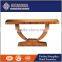 public area furniture / hotel lobby furniture modern/French Marble top golden leaf console table JD-XG-016