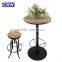 Antique Wood Table High Top Bar Tables