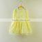 2015 hot sale children clothing elegant wedding flower girls pink lace dress