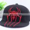 New Personalized Spider Embroidery Flat Brim Boys Hat