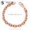 Exquisite China Supplier Long Chunky Alloy Gold Plated Hot New Women Bracelet