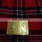 Scottish Design Kilt Belt Buckle In Gold Plated High Finished Made Of Bras Material