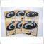 custom colorful embossing silk screen printing sticker