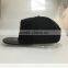 Guangzhou high quality 5 panel PU snake leather brim black customized mental cap