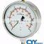 Process connection tube manometer and pressure gauge